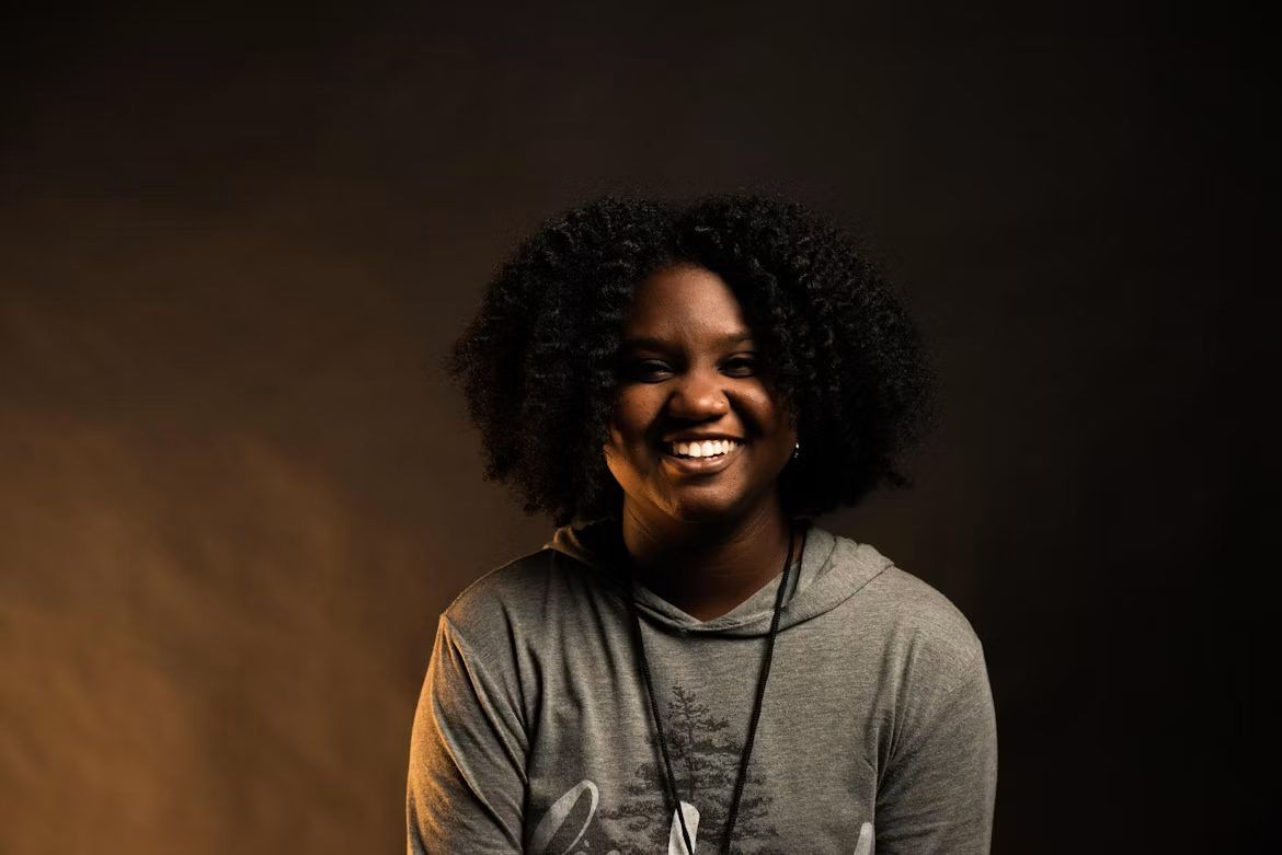 A smiling young woman portrait